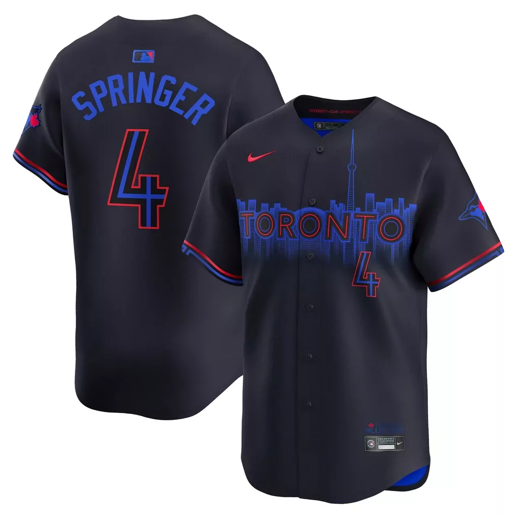 George Springer Toronto Blue Jays Nike City Connect Limited Jersey | Blue | Exclusive Fan Gear for Men, Women & Youth