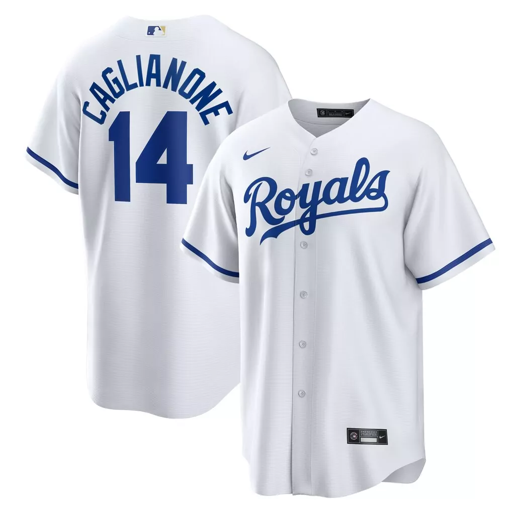 Jac Caglianone Kansas City Royals Nike Home Replica Jersey | White | Stylish Fan Gear | For Men, Women & Youth