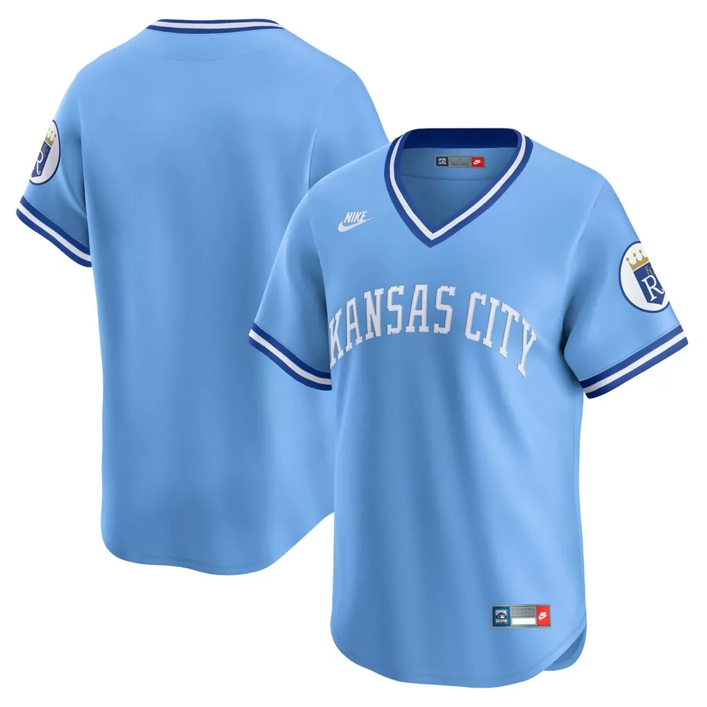 Kansas City Royals Nike Cooperstown Collection Limited Jersey | Light Blue | Vintage Fan Gear | For Men, Women & Youth