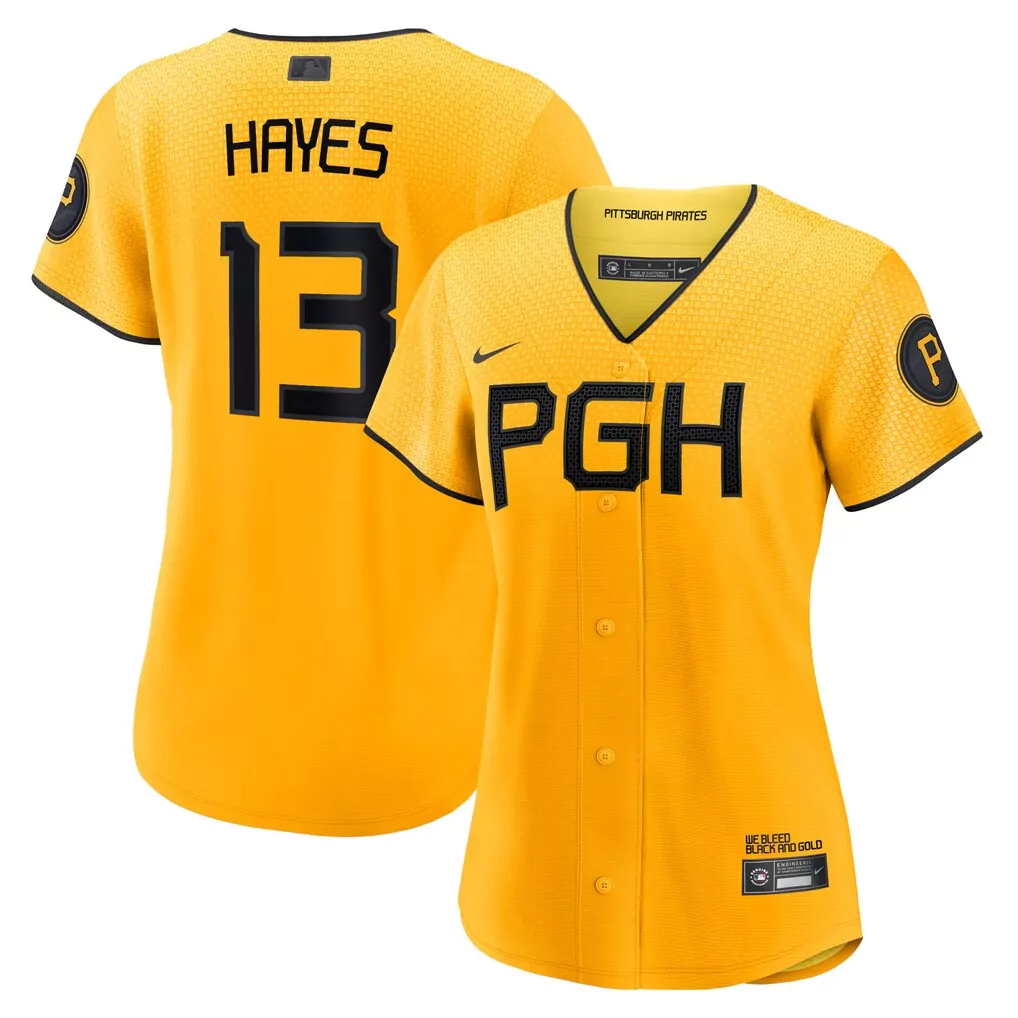 Kebryan Hayes Men's Pittsburgh Pirates 2023 Cool Base Fan Made Jersey | All Stitched | Stylish Fan Gear | For Men