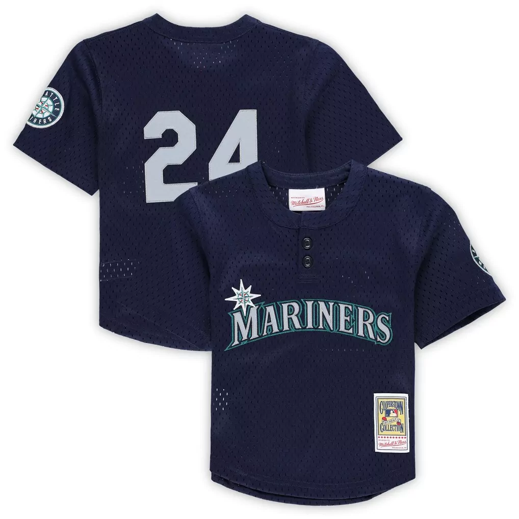 Ken Griffey Jr. Seattle Mariners Toddler Cooperstown Jersey | Navy Blue | Replica Fan Gear | For Men, Women & Youth