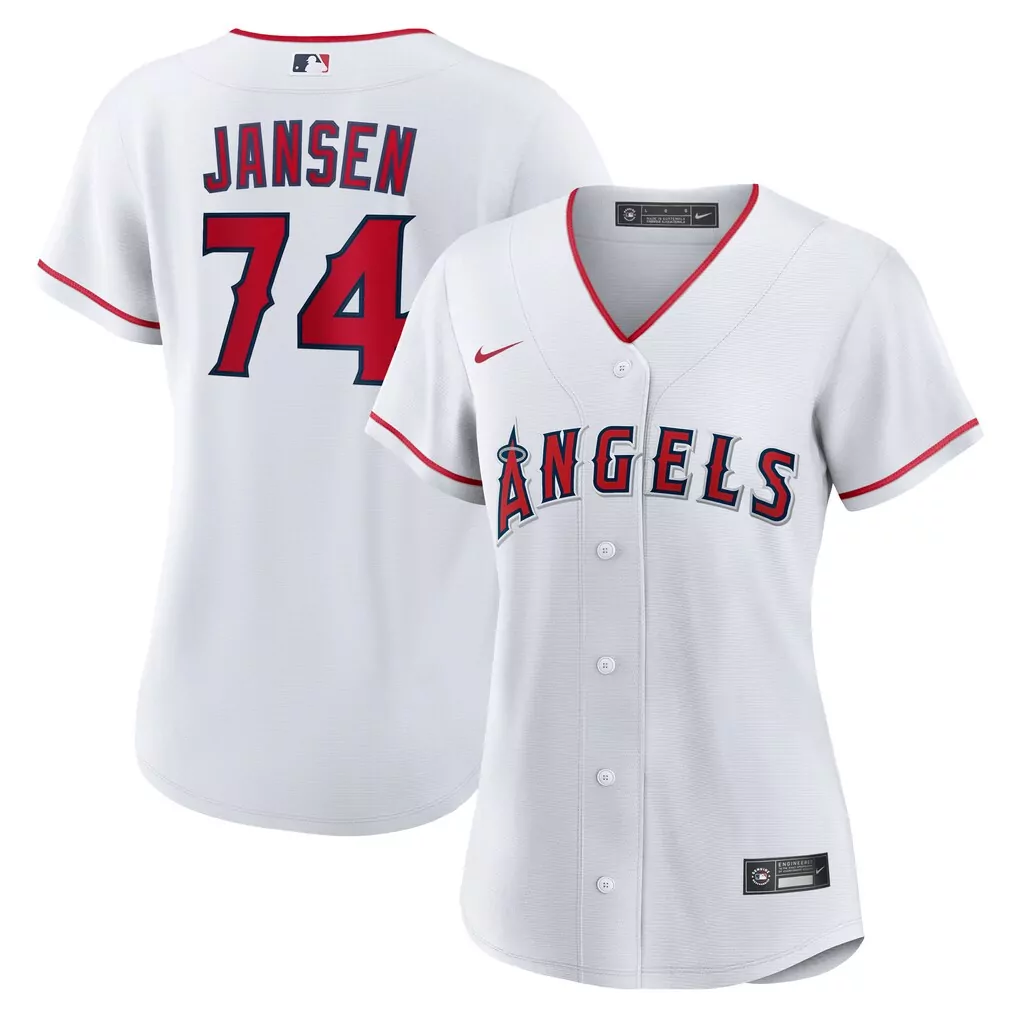 Kenley Jansen Los Angeles Angels Nike Women's Home Replica Jersey | Classic White Design | For Men, Women & Youth