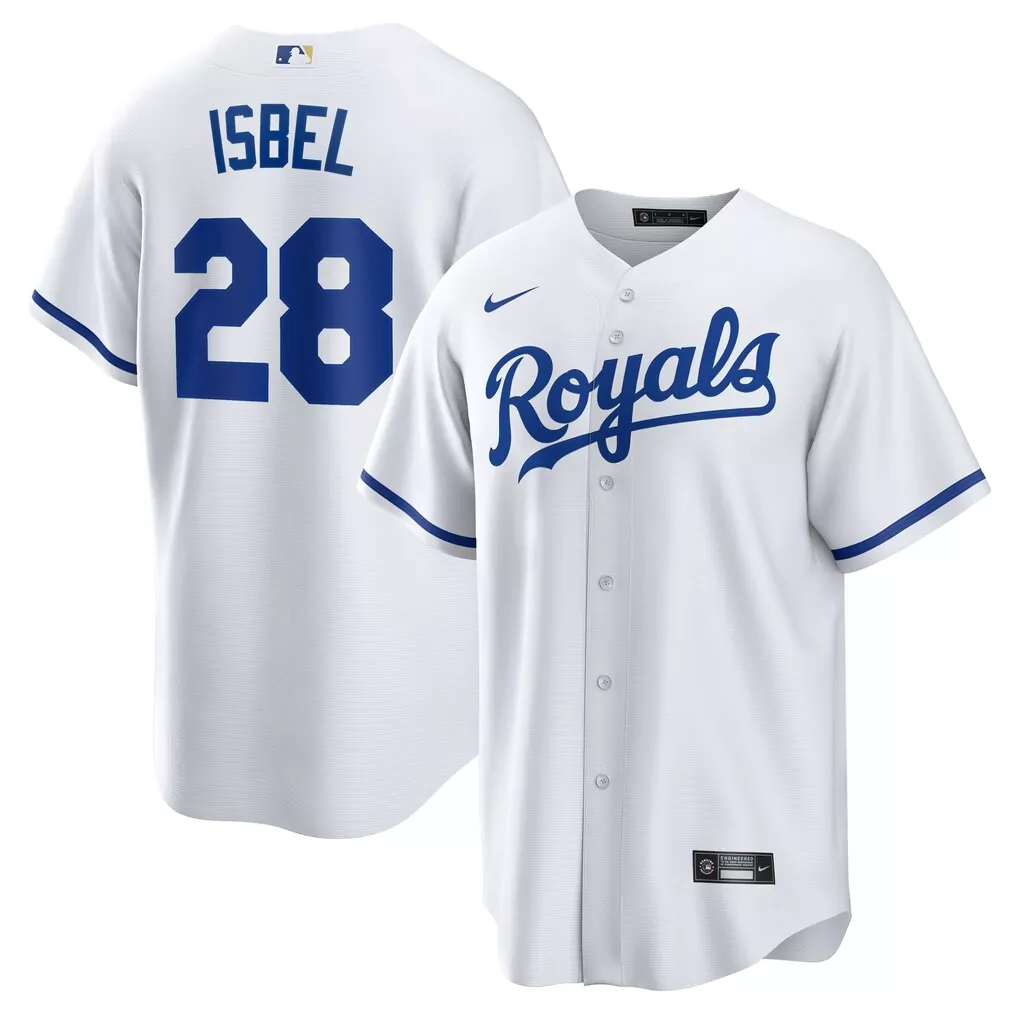 Kyle Isbel Kansas City Royals Nike Home Replica Jersey | 2023 Fan Gear for Men, Women & Youth