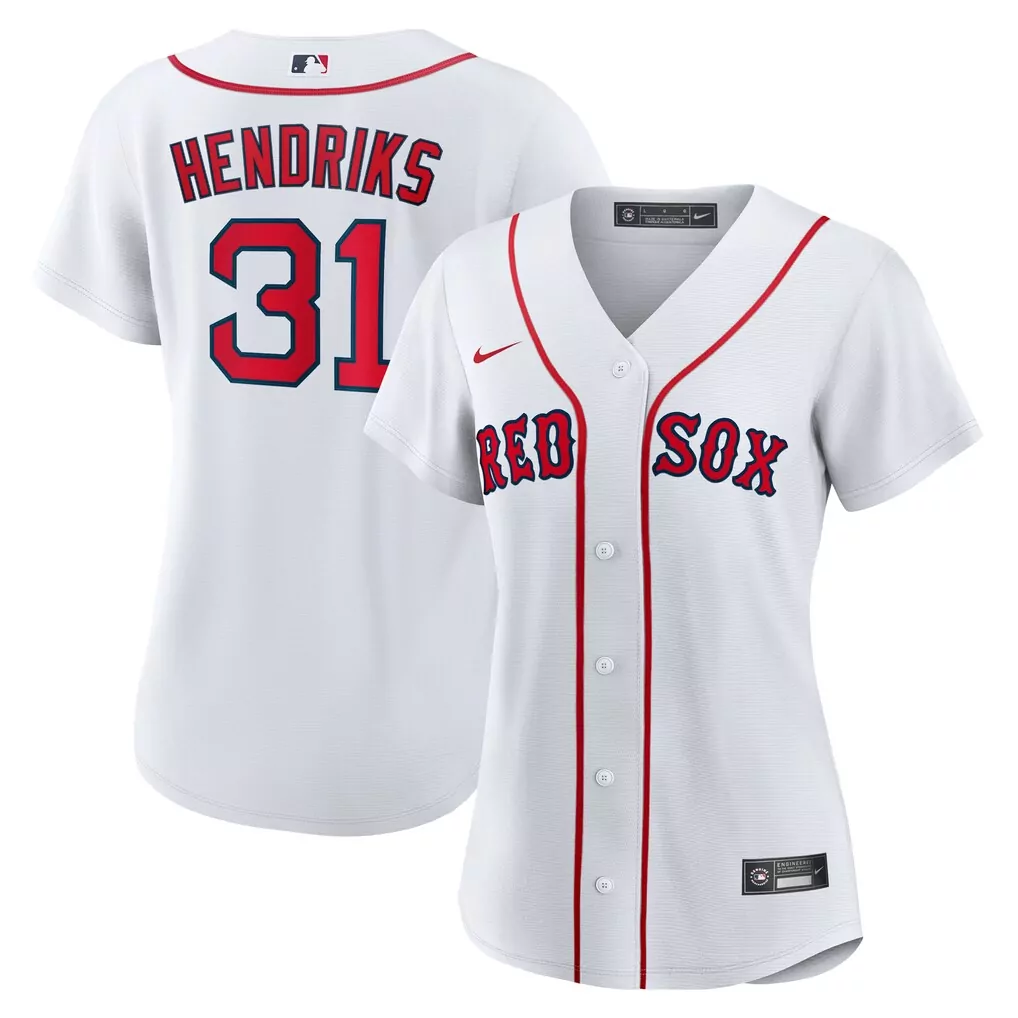 Liam Hendriks Boston Red Sox Nike Women's Home Replica Jersey | White Stitched Fan Gear | For Men, Women & Youth