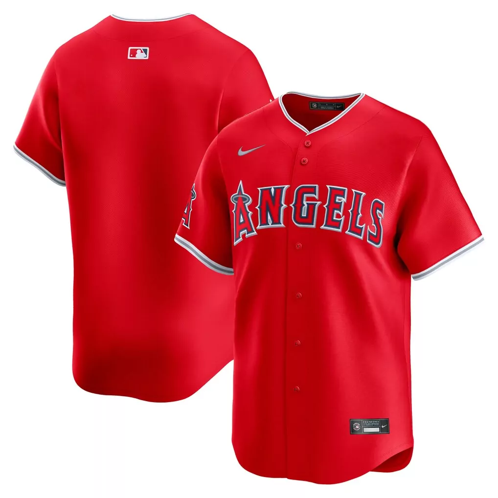 Los Angeles Angels Nike Alternate Limited Jersey Red | Stylish Fan Gear | For Men, Women & Youth