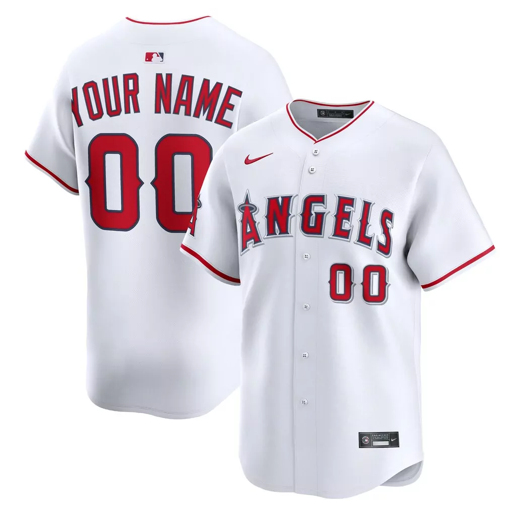 Los Angeles Angels Nike Youth Home Custom Limited Jersey | White | Fan Gear for Men, Women & Youth