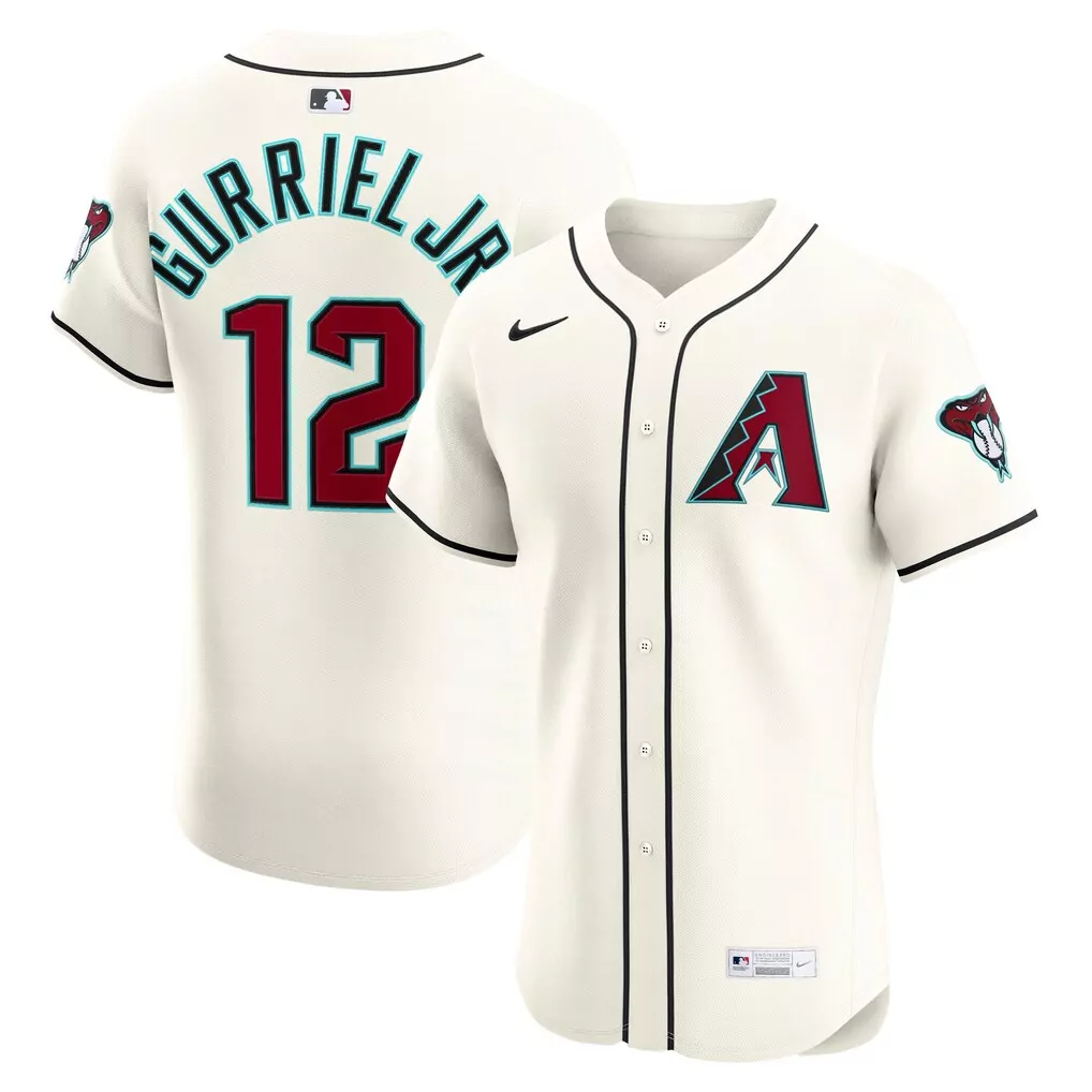 Lourdes Gurriel Jr. Arizona Diamondbacks Nike Home Elite Jersey | Cream | Replica Fan Gear for Men, Women & Youth