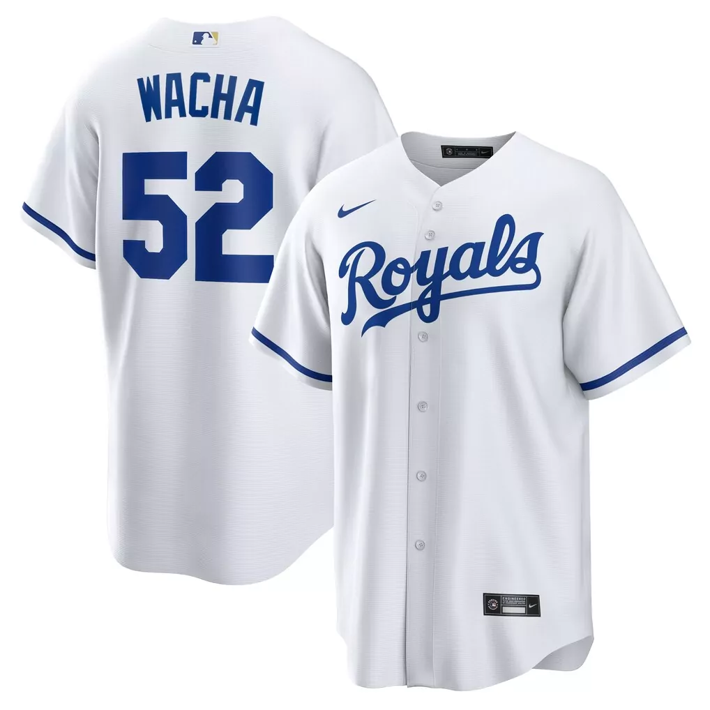 Michael Wacha Kansas City Royals Nike Home Replica Jersey | Classic White Fan Gear | For Men, Women & Youth
