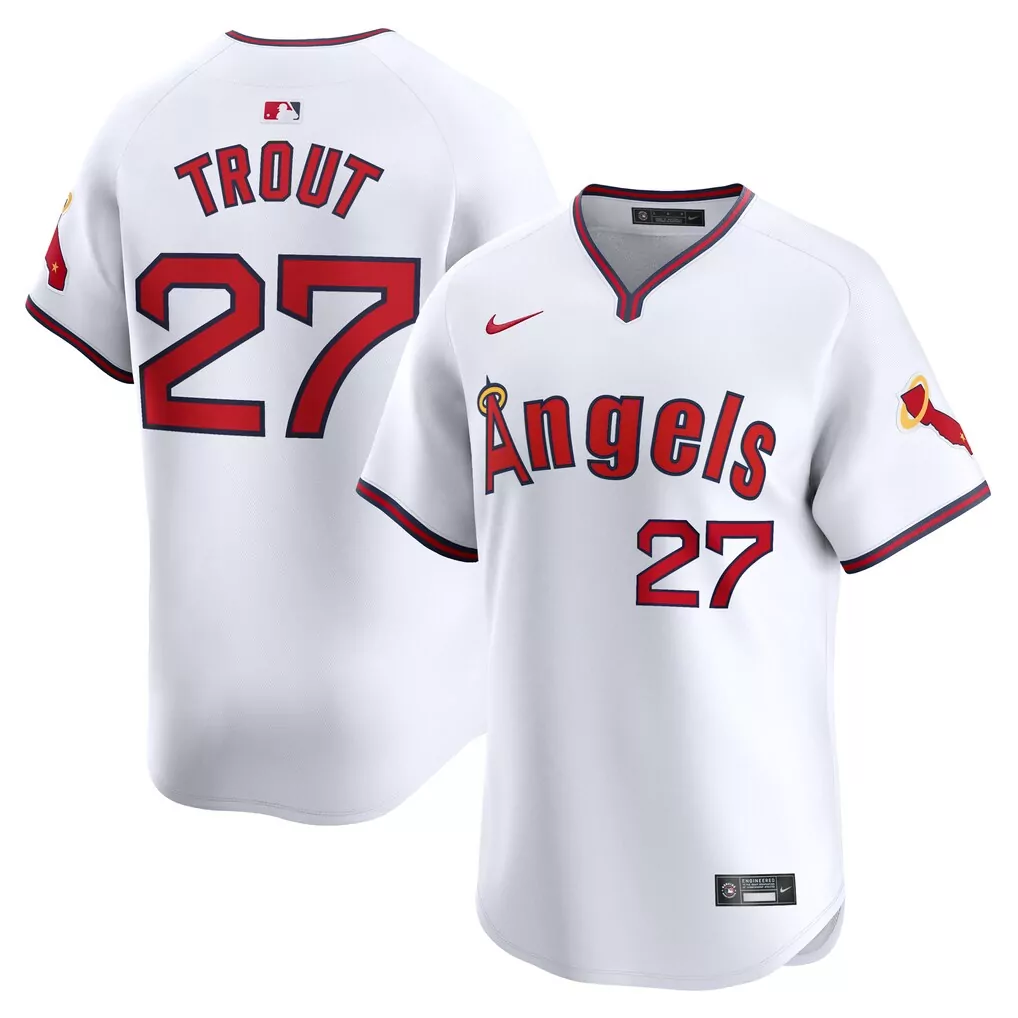 Mike Trout Los Angeles Angels Nike Alternate Limited Player Jersey | White Fan Gear for Men, Women & Youth