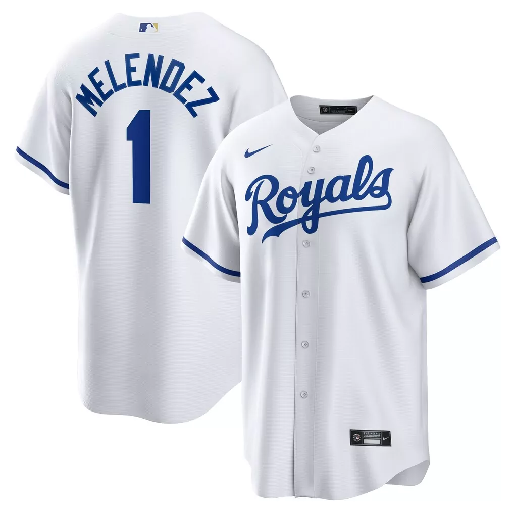 MJ Melendez Kansas City Royals Nike Home Replica Jersey | Classic White Fan Gear | For Men, Women & Youth