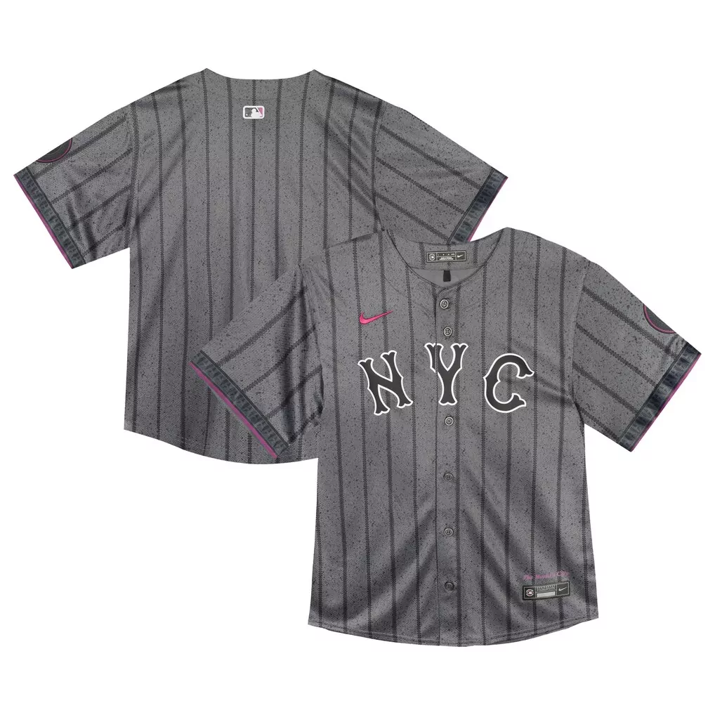 New York Mets Nike Infant 2024 City Connect Limited Jersey | Gray | Adorable Fan Gear for Little Ones | For Men, Women & Youth