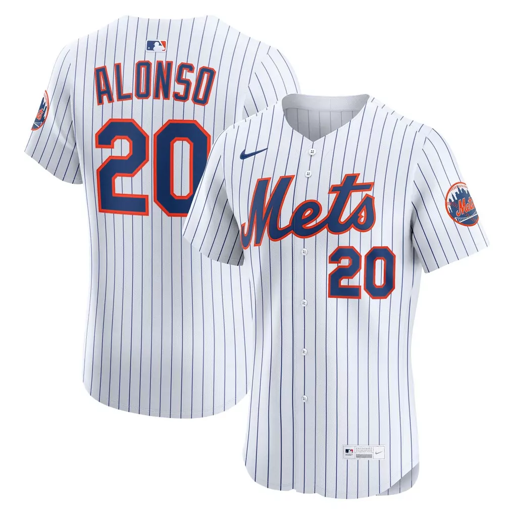 Pete Alonso New York Mets Nike Home Elite Player White Jersey | For Men, Women & Youth