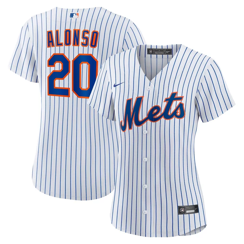 Pete Alonso New York Mets Women's Home Replica Jersey | Nike White Fan Gear | Perfect Gift Idea for Game Day | For Men, Women & Youth