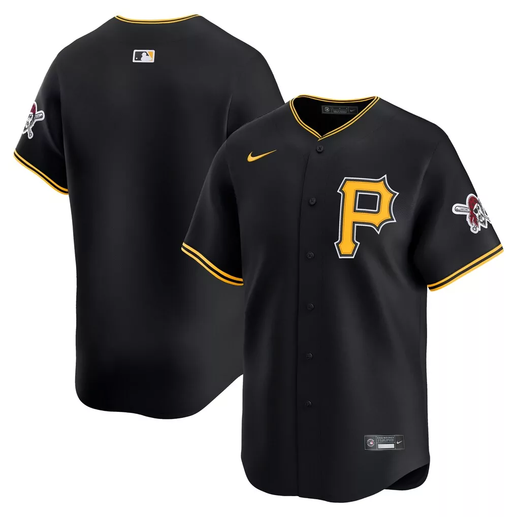 Pittsburgh Pirates Nike Alternate Limited Jersey Black | Stylish Fan Gear for Men, Women & Youth | Perfect for Game Day