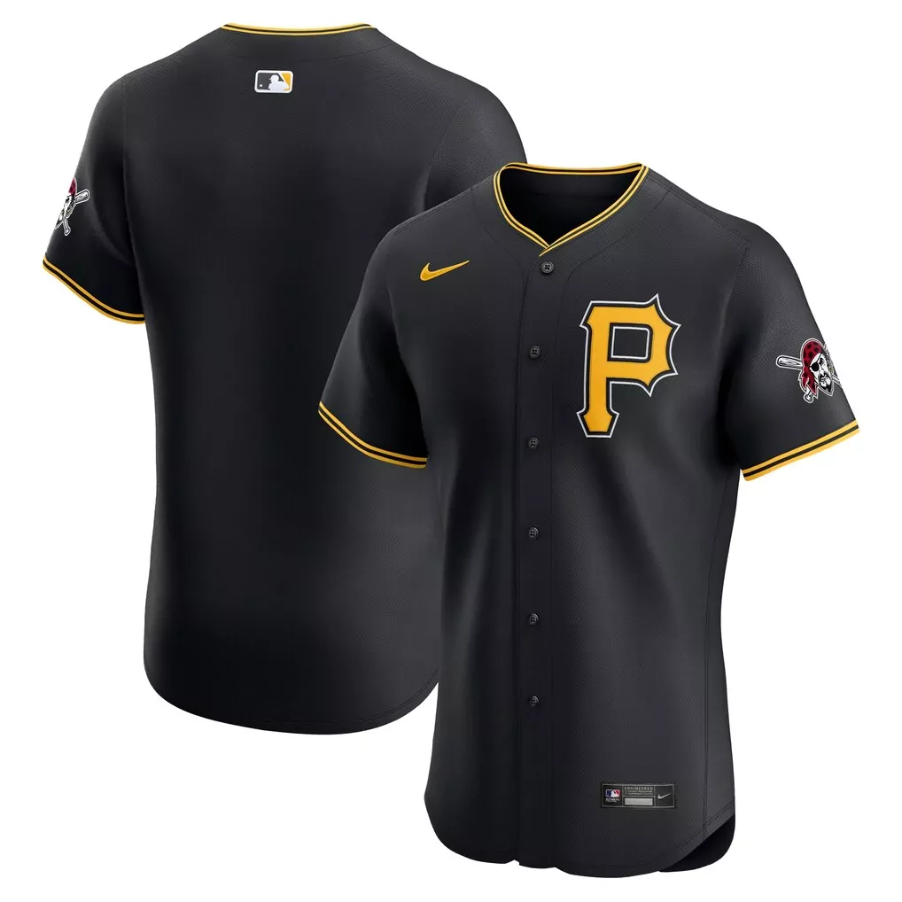 Pittsburgh Pirates Nike Vapor Premier Elite Patch Jersey | Black | Limited Edition Fan Gear for Men, Women & Youth