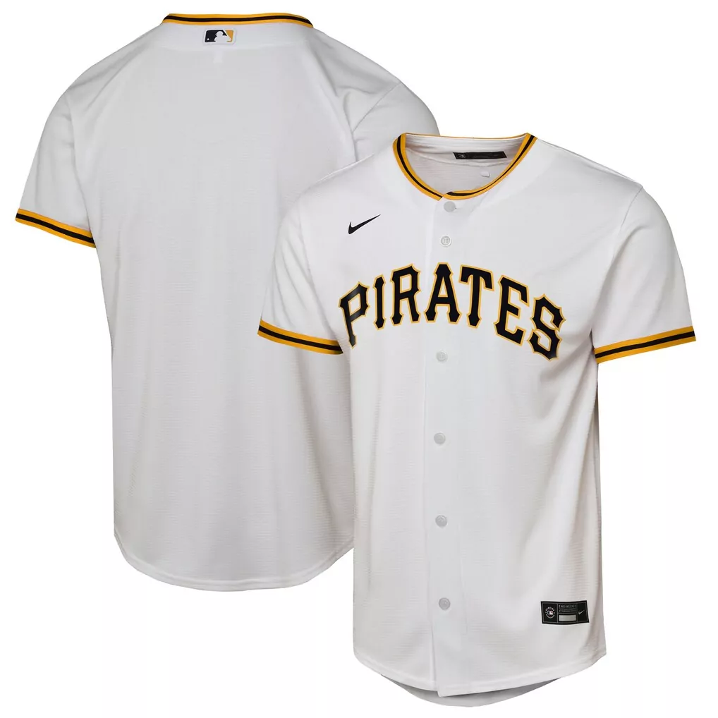 Pittsburgh Pirates Youth Home Replica Jersey | Classic White Nike Fan Gear | Ideal Gift for Men, Women & Youth