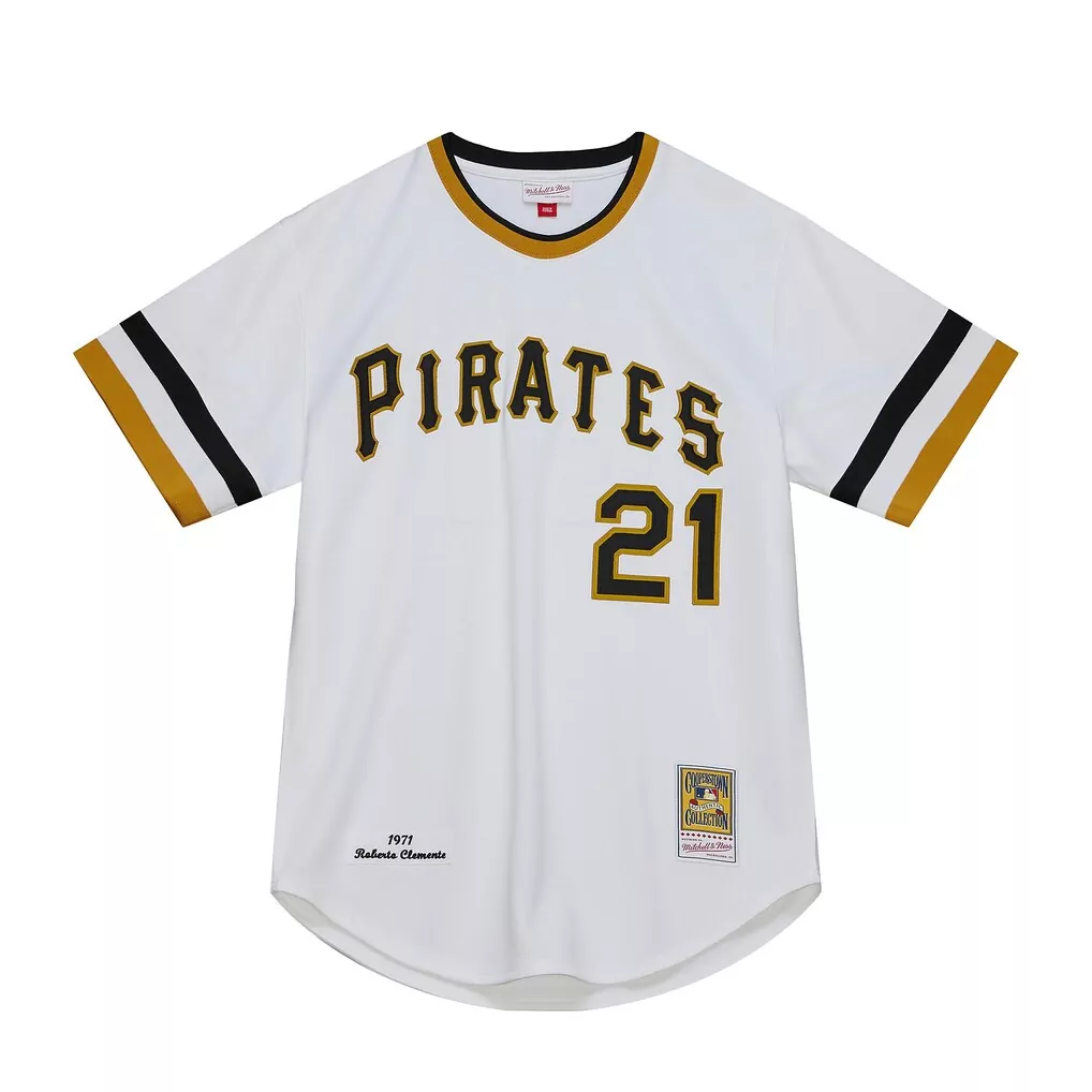 Roberto Clemente Pittsburgh Pirates Mitchell & Ness Cooperstown Collection Authentic Jersey | White | Fan Gear for Men, Women & Youth