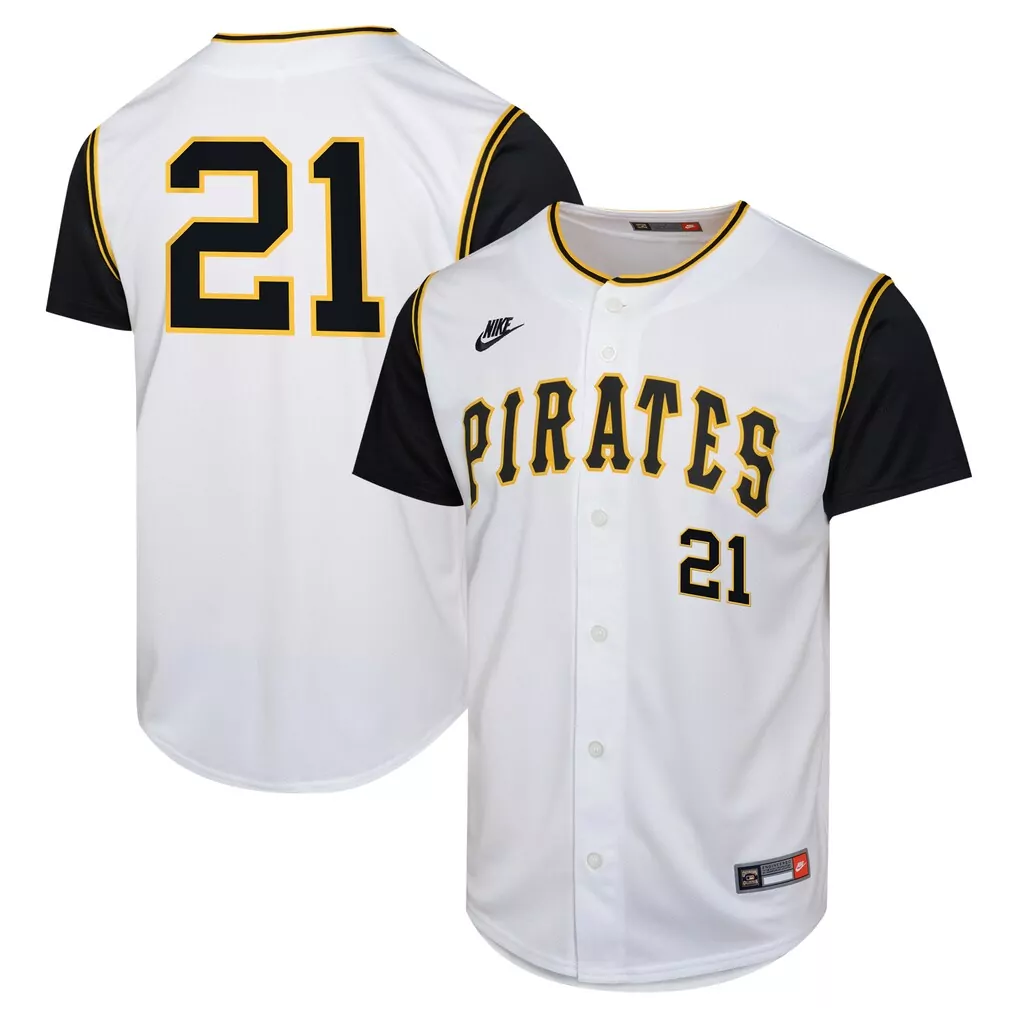 Roberto Clemente Pittsburgh Pirates Youth Cooperstown Jersey | Nike Limited Edition in White | Fan Gear for Men, Women & Youth