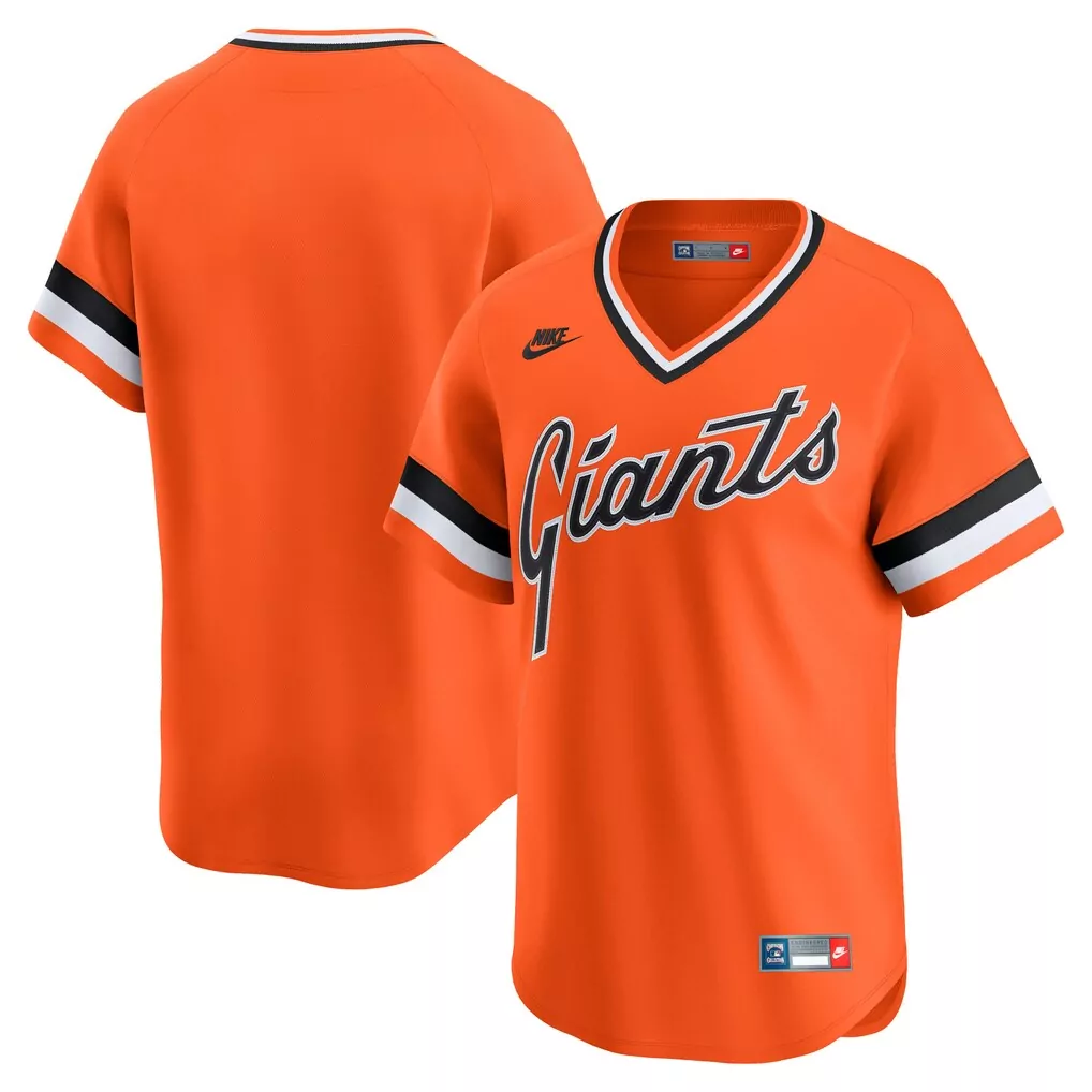 Nike Throwback Cooperstown Collection Limited Jersey San Francisco Giants Orange | Retro Fan Gear | For Men, Women & Youth