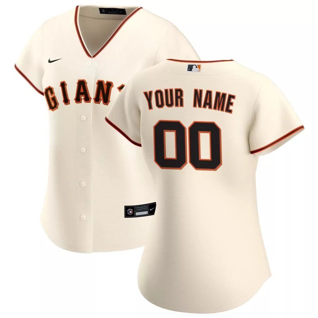 Nike Women's Home Replica Custom Jersey San Francisco Giants Cream | Stylish Fan Gear | For Women & Youth
