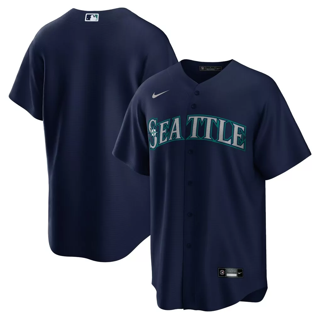 Seattle Mariners Nike Alternate Replica Team Jersey Navy | Classic Fan Gear for Game Day | For Men, Women & Youth
