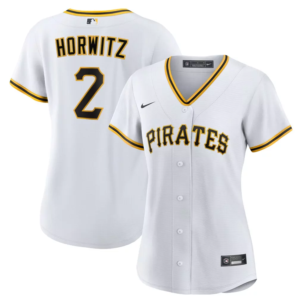 Spencer Horwitz Pittsburgh Pirates Nike Women's Home Replica Jersey | White Fan Gear | For Men, Women & Youth