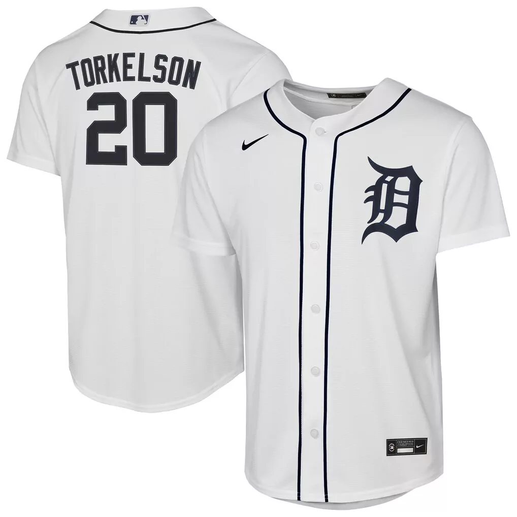 Spencer Torkelson Youth Home Replica Player Jersey | Detroit Tigers White 2023 | Essential Fan Gear for Kids | For Men, Women & Youth