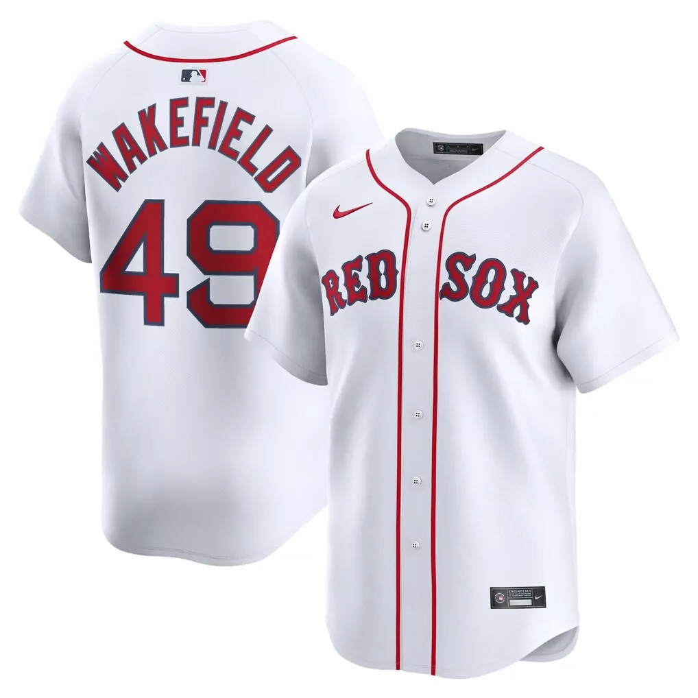 Tim Wakefield Boston Red Sox Nike Home Limited Player Jersey | Stitched White Style | Fan Gear | For Men, Women & Youth