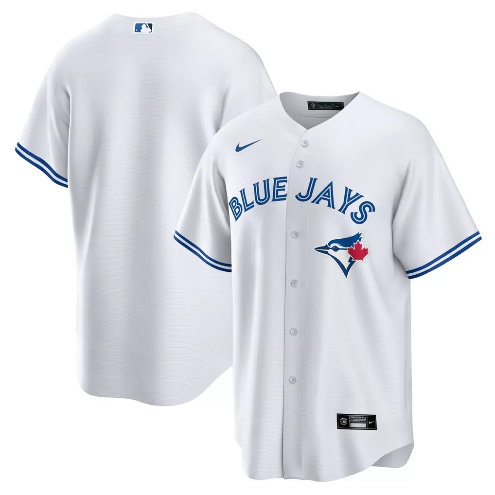 Toronto Blue Jays Nike Home Blank Replica Jersey | White | Classic Fan Gear for All | For Men, Women & Youth
