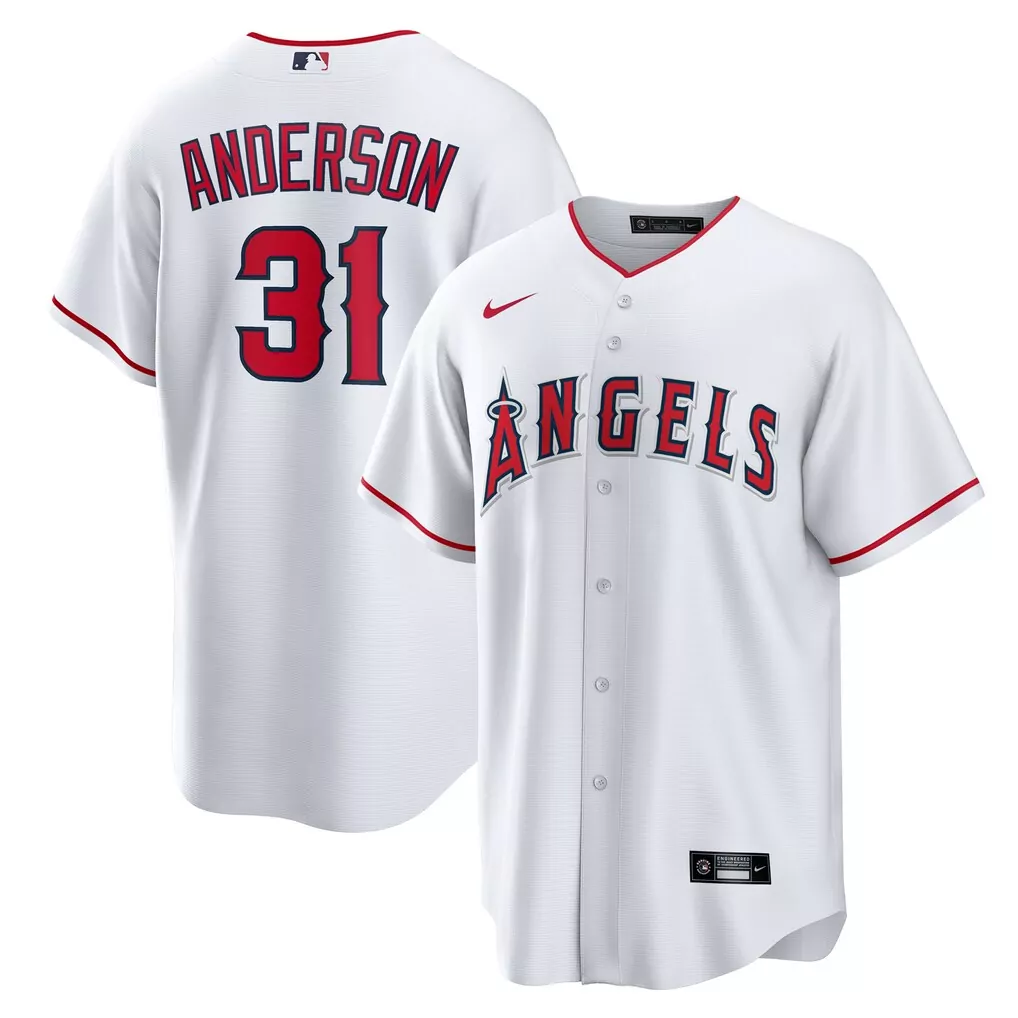 Tyler Anderson Los Angeles Angels Home Replica Jersey | Men's White Nike Fan Gear | For Men, Women & Youth