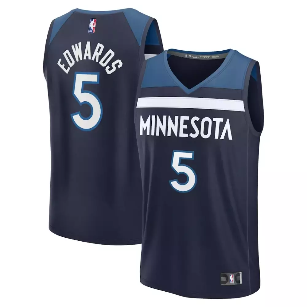 Anthony Edwards Fanatics Women's Fast Break Jersey | Icon Edition Navy | Fan Gear for Women & Youth
