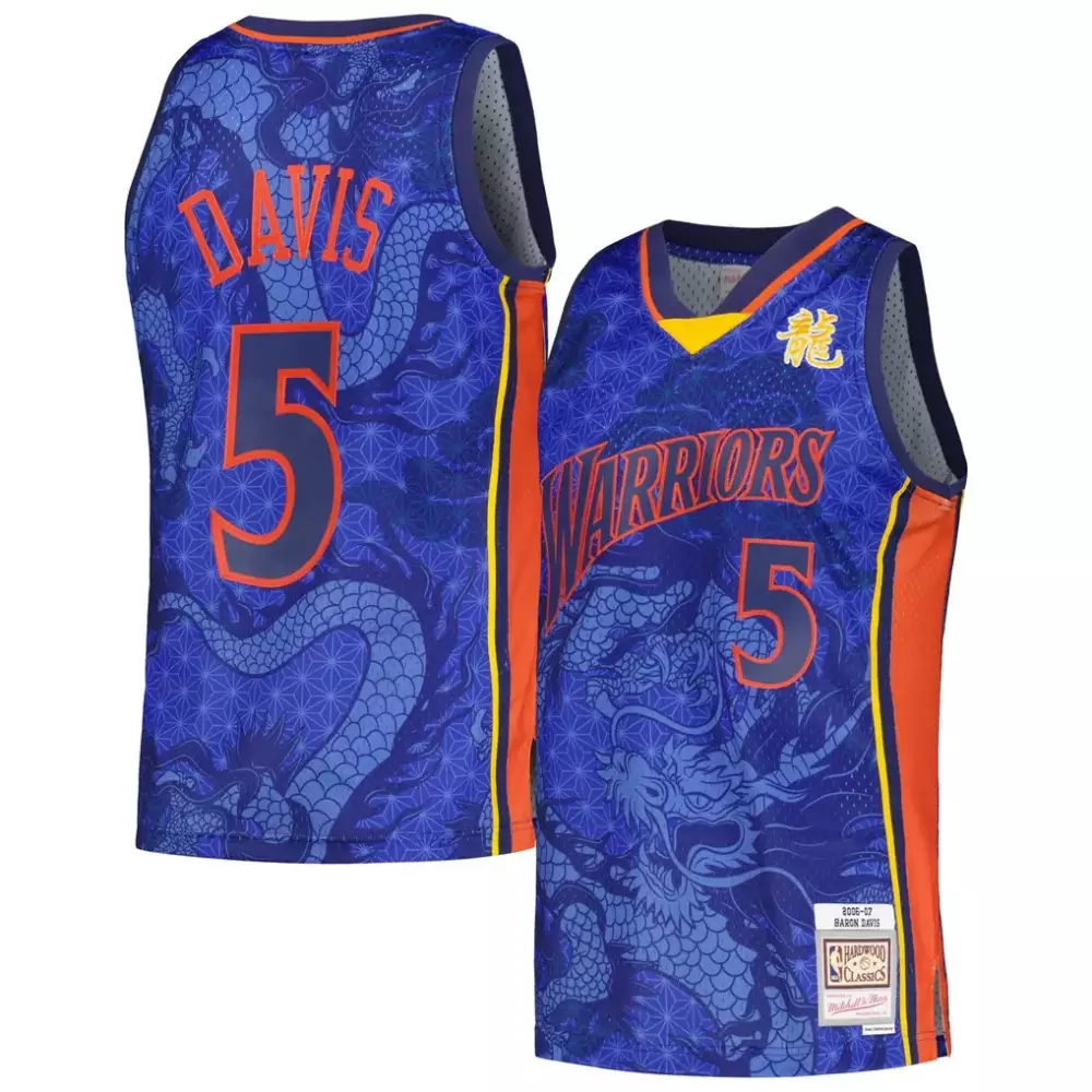Baron Davis Golden State Warriors 2006-07 Hardwood Classics Swingman Jersey | Asian Heritage Edition | For Men, Women & Youth