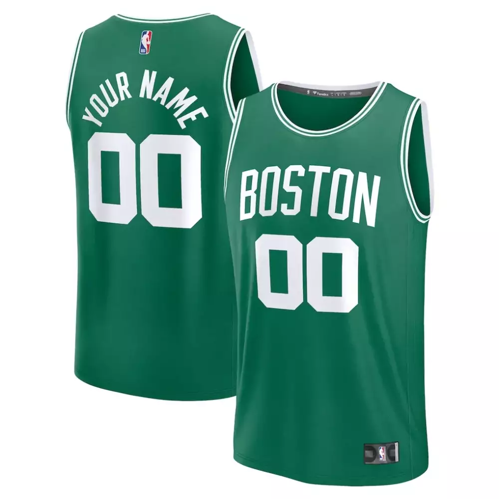 Youth Fast Break Custom Replica Jersey | Boston Celtics Kelly Green Icon Edition | Fan Gear for All