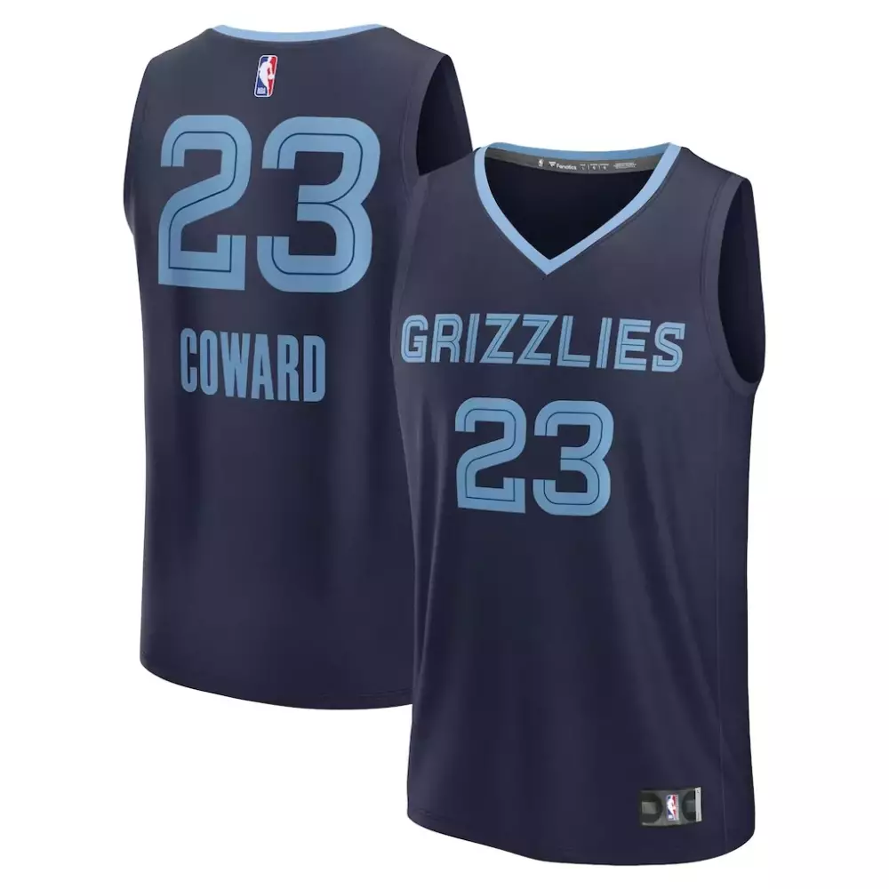 Cedric Coward Memphis Grizzlies Youth 2025 NBA Draft Fast Break Replica Jersey | Icon Edition Navy | Fan Gear for Kids