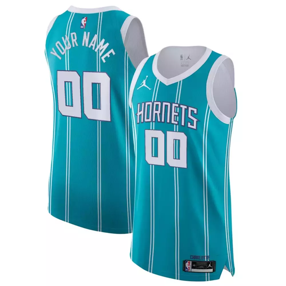 Custom Teal Icon Edition Jersey | Charlotte Hornets Jordan Brand 2020-21 | Authentic Fan Gear for Game Day | For Men, Women & Youth