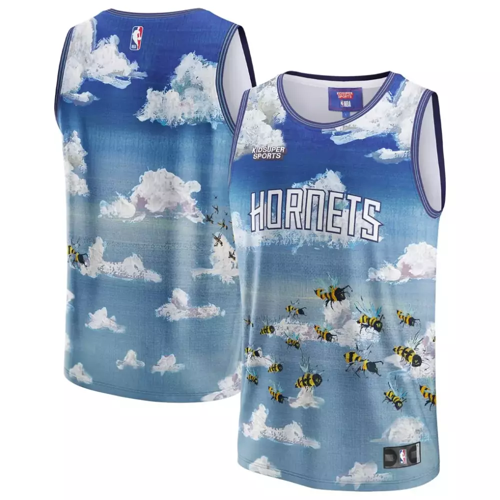 Charlotte Hornets Kidsuper Studios Hometown Jersey | Blue Unisex Style | Perfect Fan Gear for Young Fans