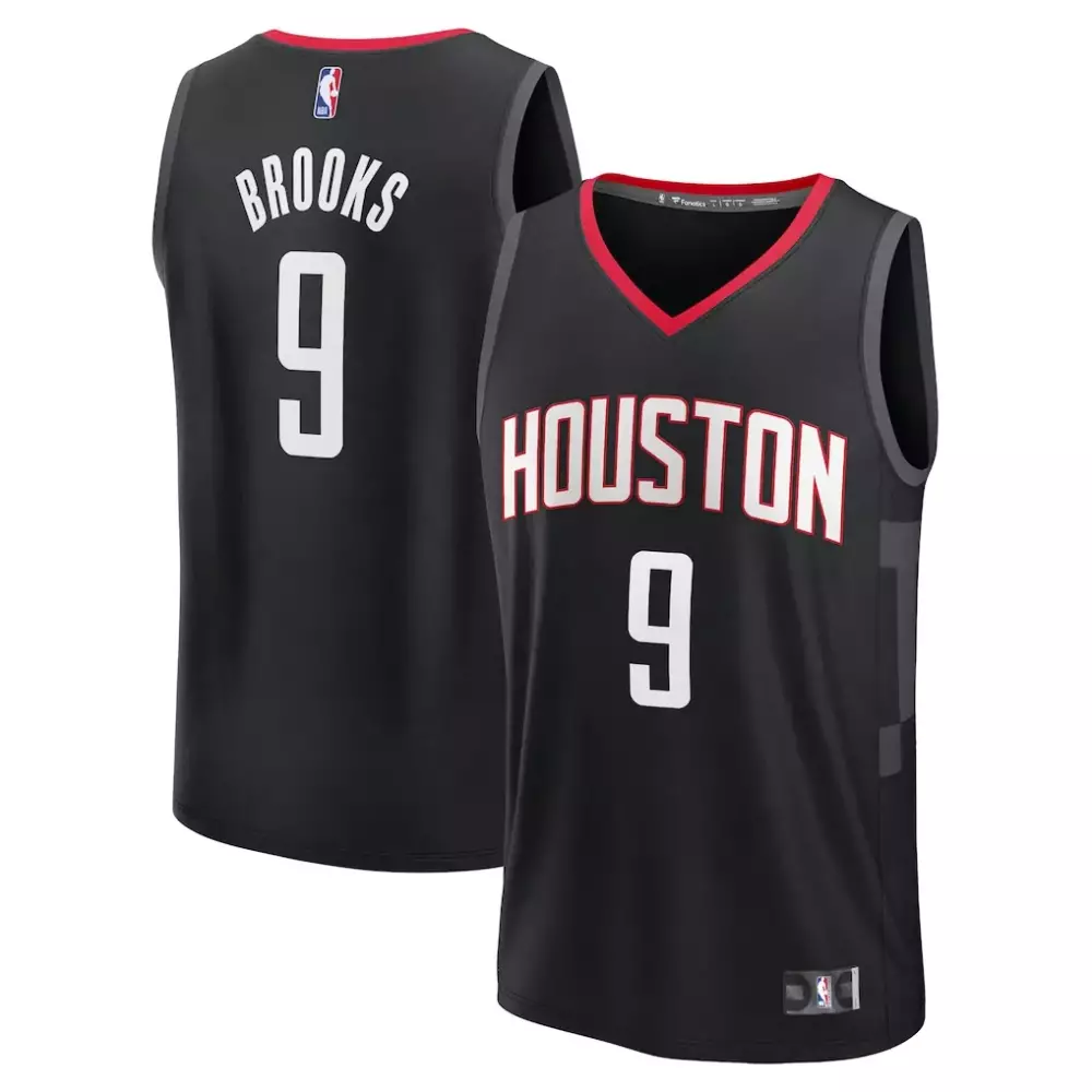 Dillon Brooks Houston Rockets 2023 Fast Break Replica Jersey | Statement Edition Black | Fan Gear for Men, Women & Youth