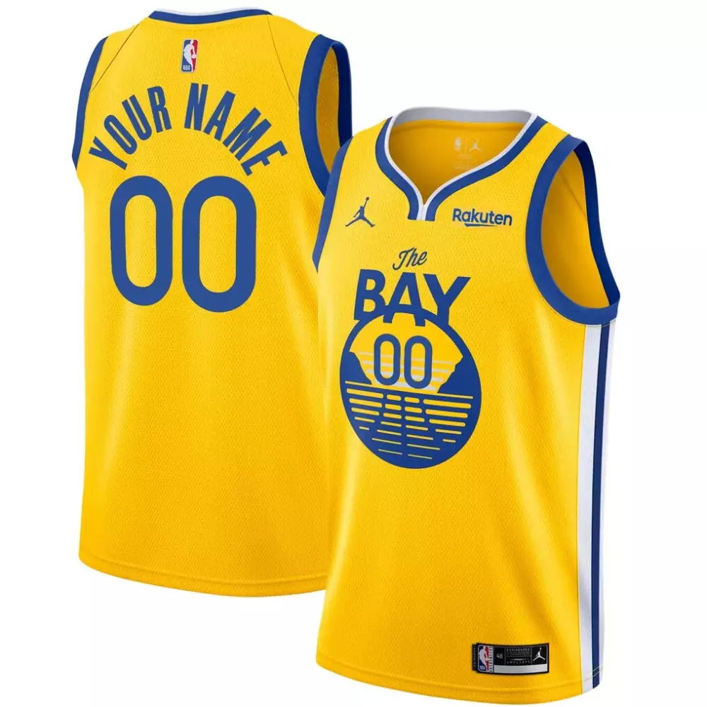 Golden State Warriors Jordan Brand Swingman Custom Jersey | Gold Statement Edition | Unisex Fan Gear for All | For Men, Women & Youth