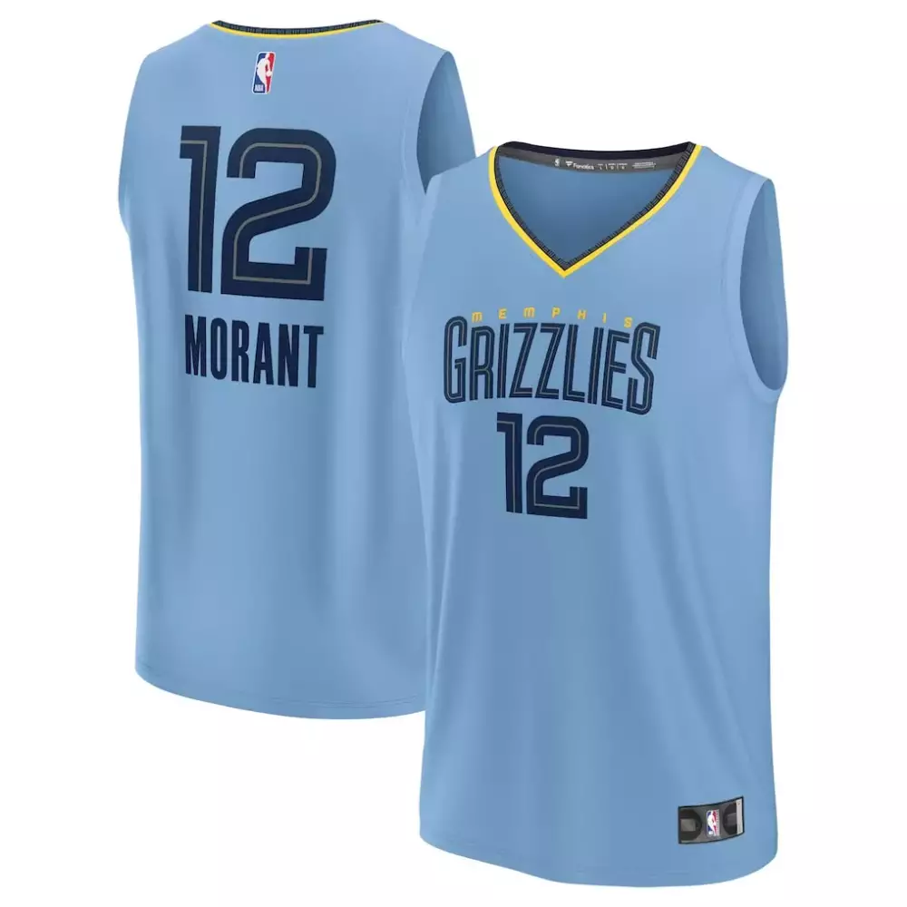 Ja Morant Memphis Grizzlies Fastbreak Jersey | Classic Edition Black | Game Day Outfit | For Men, Women & Youth