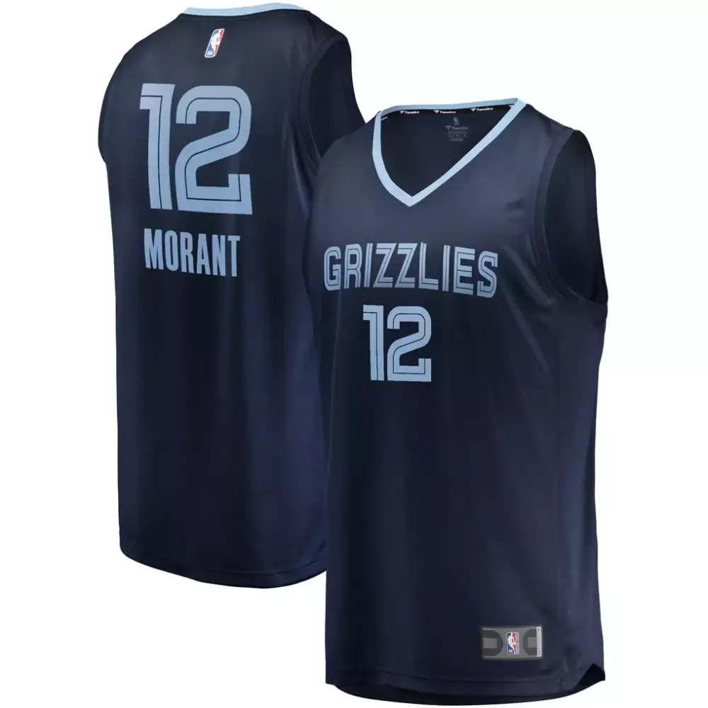 Ja Morant Memphis Grizzlies Women's Fast Break Jersey | Icon Edition Navy | Game Day Outfit | For Men, Women & Youth