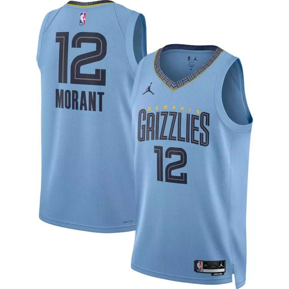 Ja Morant Memphis Grizzlies Jordan Brand Unisex Swingman Jersey | Statement Edition Light Blue | For Men, Women & Youth