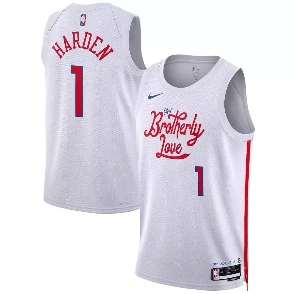 James Harden Philadelphia 76ers Nike Unisex Swingman Jersey | 2022-23 City Edition White | For Men, Women & Youth