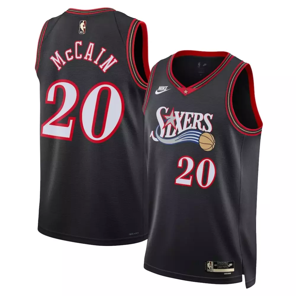 Jared McCain Philadelphia 76ers Nike Unisex Swingman Jersey | Classic Edition Black | Game Day Outfit for Men, Women & Youth