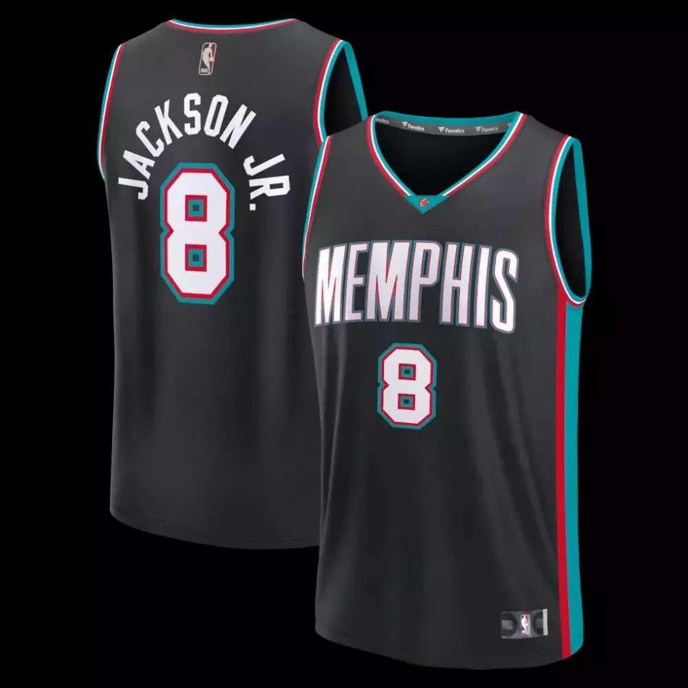 Jaren Jackson Jr. Memphis Grizzlies Fastbreak Jersey | Classic Edition Black | Game Day Outfit for Men, Women & Youth