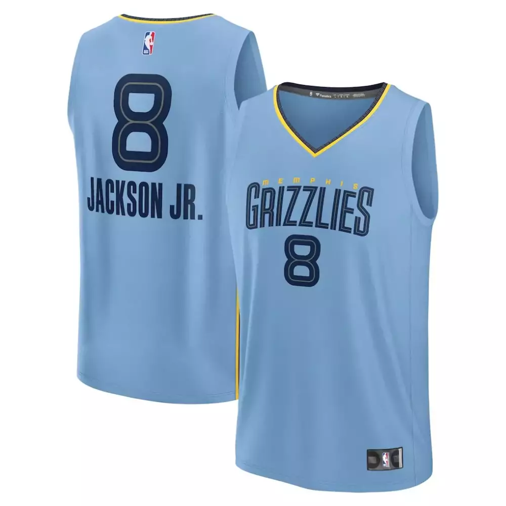 Jaren Jackson Jr. Memphis Grizzlies Youth Fast Break Replica Jersey | Light Blue Statement Edition | Fan Gear for Kids