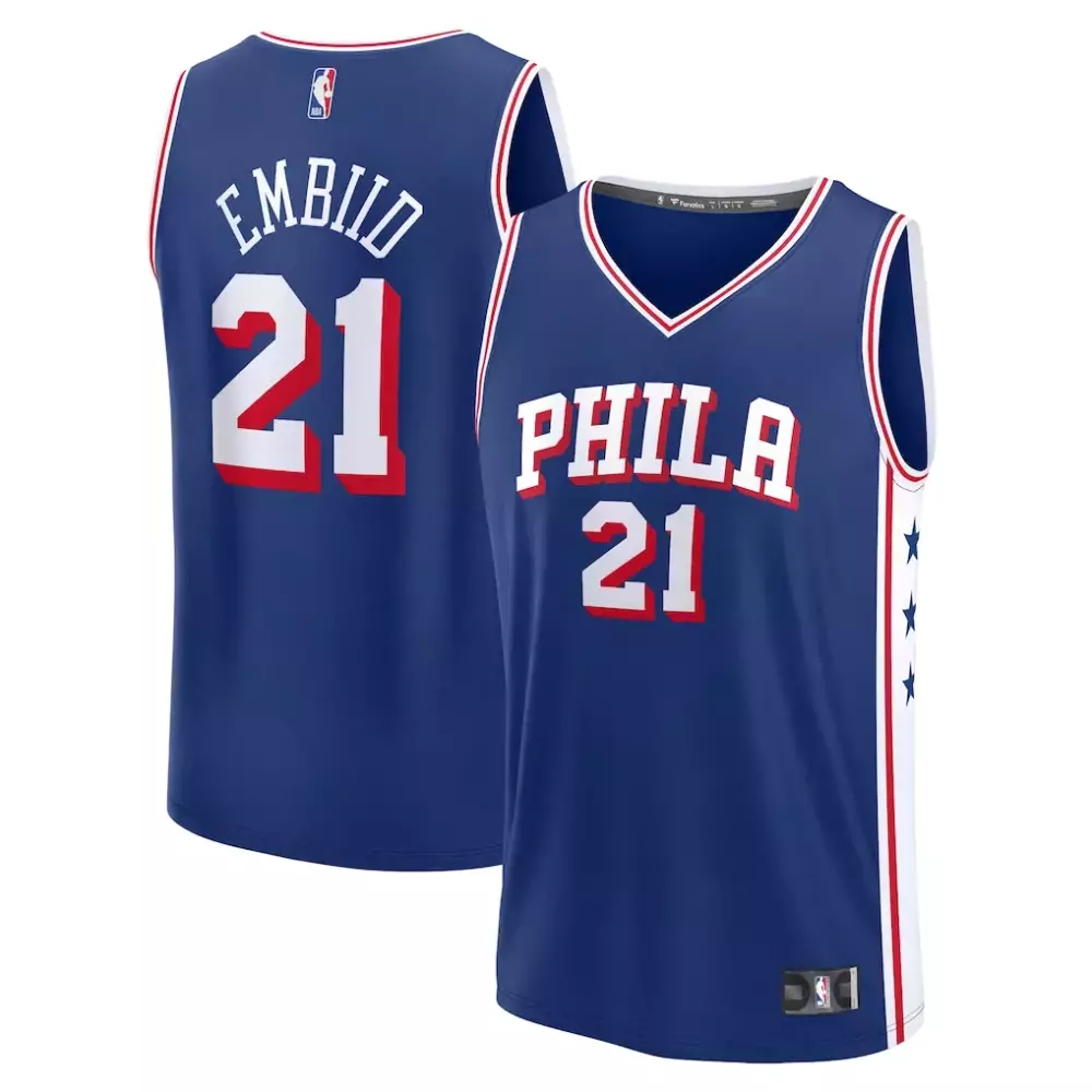 Joel Embiid Philadelphia 76ers Fanatics Youth Fast Break Replica Player Jersey | Icon Edition Royal | For Youth