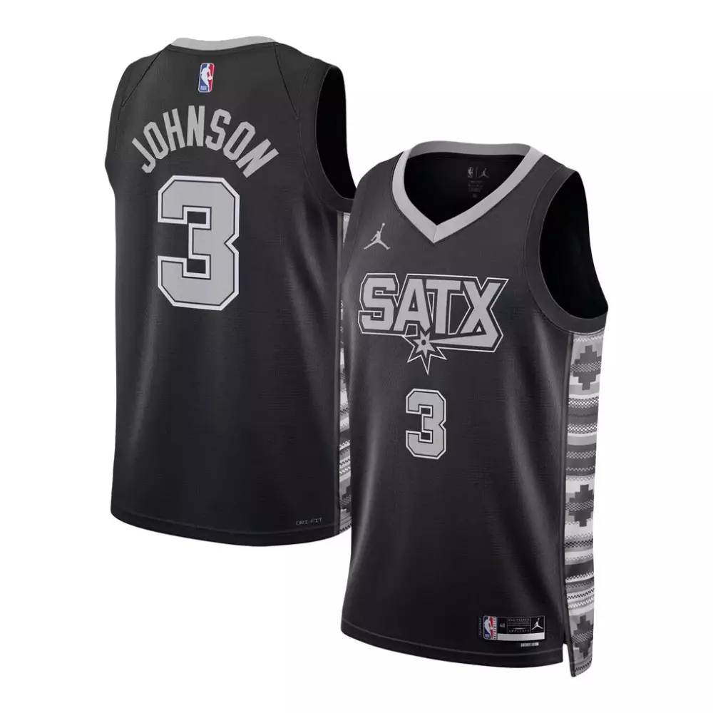 Keldon Johnson San Antonio Spurs Jordan Brand Unisex Swingman Jersey | Statement Edition Black Fan Gear for Men, Women & Youth