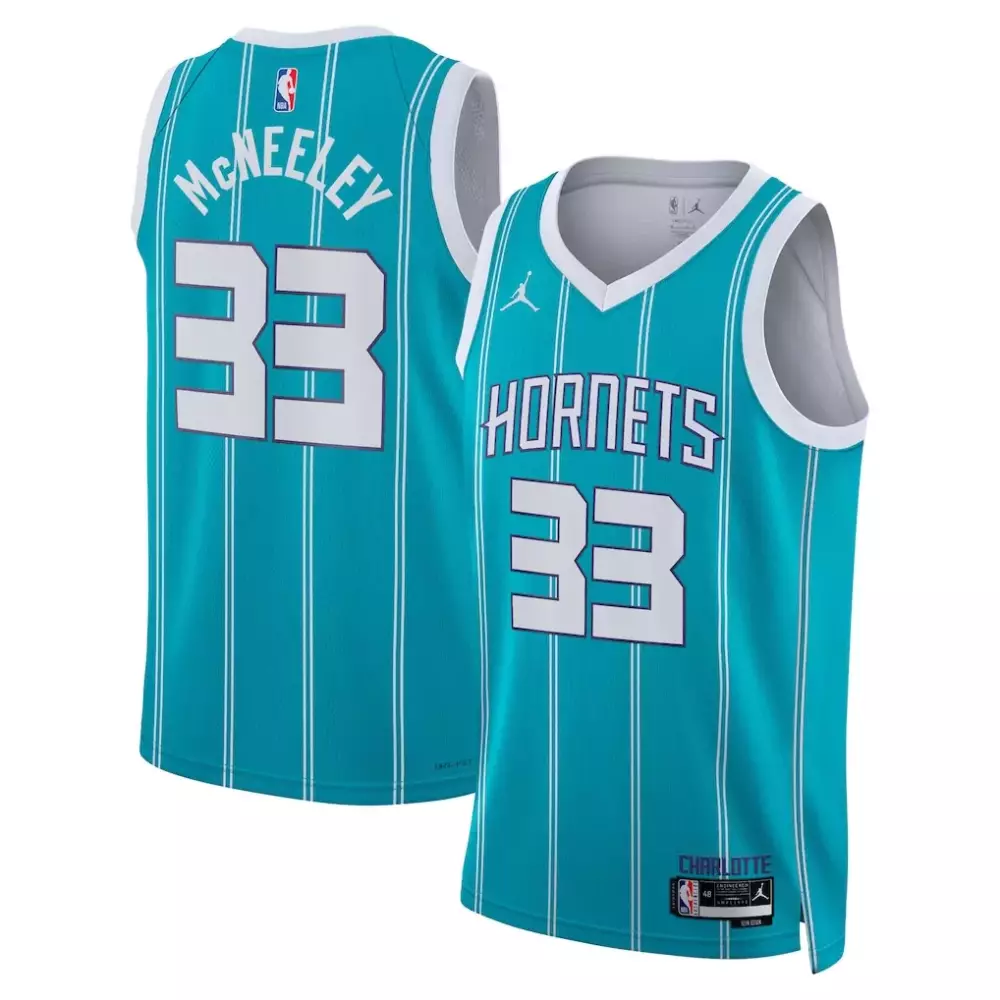 Liam McNeeley Charlotte Hornets Unisex Swingman Jersey | Icon Edition Teal | Stylish Fan Gear for Everyone | For Men, Women & Youth