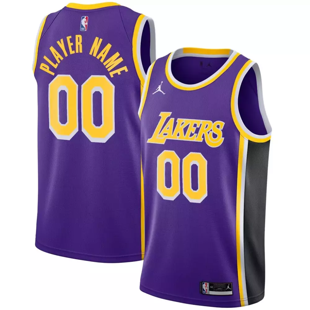Custom Los Angeles Lakers Jordan Brand Swingman Jersey | Statement Edition Purple | Fan Gear for Men, Women & Youth