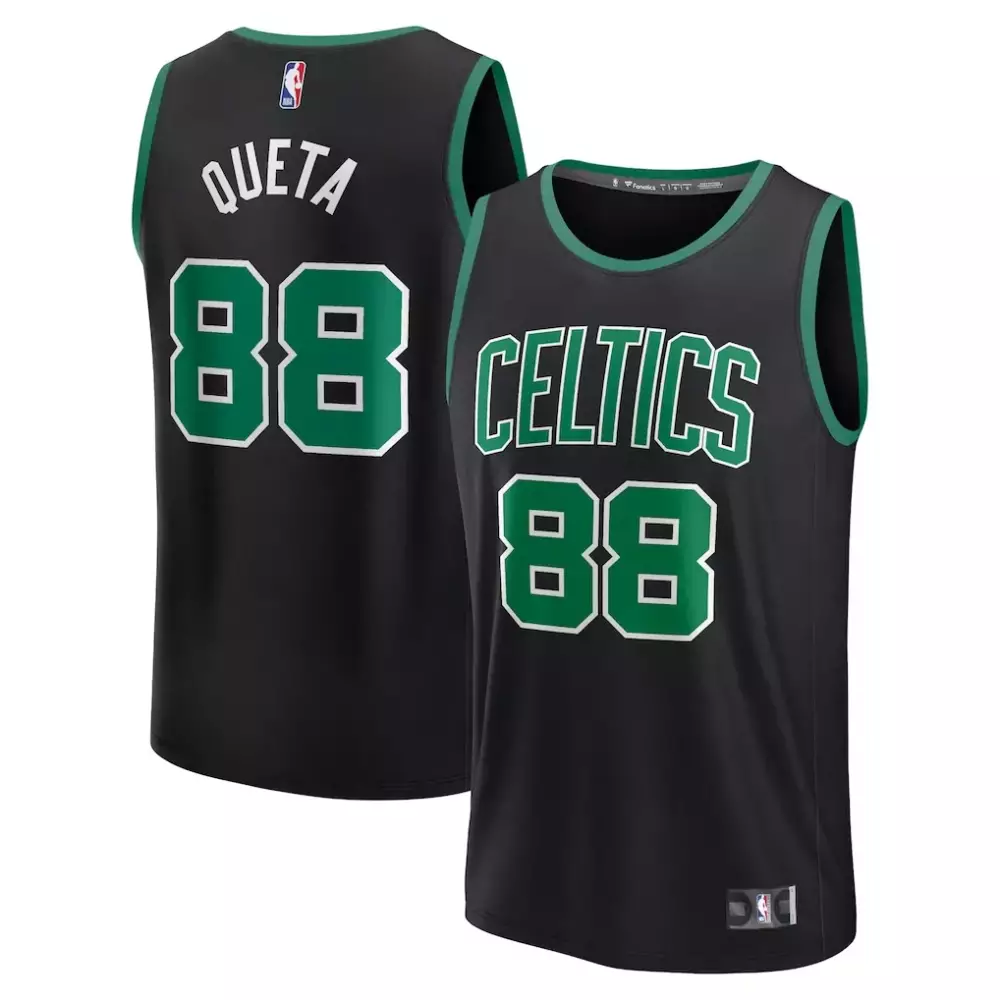 Neemias Queta Statement Edition Jersey | Boston Celtics Fast Break Replica | Black Fan Gear for Men, Women & Youth